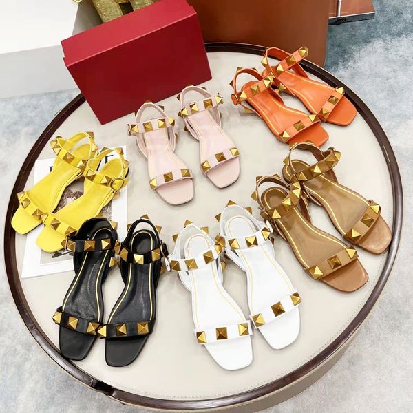 2022 lastest women designer sandals exquisite solid leather metal rivets ankle buckle squared toes casual party summer beach travel ladies c, Black
2022 lastest women designer sandals exquisite solid leather metal rivets ankle buckle squared toes casual party summer beach travel ladies c, Black