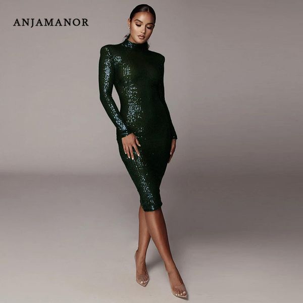anjamanor glitter long sleeve bodycon sequin dress autumn winter 2019 christmas elegant party night club dresses d83-ah43 y200418, Black;pink
anjamanor glitter long sleeve bodycon sequin dress autumn winter 2019 christmas elegant party night club dresses d83-ah43 y200418, Black;pink
