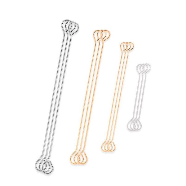 xinyao 50pcs/lot double eye pin circle dangle earrings making connector rod metal earrings findings for diy jewelry jllogp, Silver
xinyao 50pcs/lot double eye pin circle dangle earrings making connector rod metal earrings findings for diy jewelry jllogp, Silver
