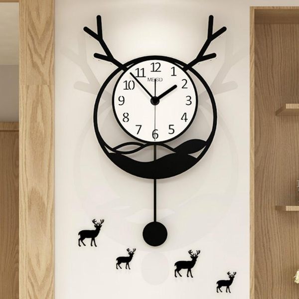 wall clocks deer nordic clock art simple creative silent fashion pendulum swing orologi parete living room decoration mm60wc
wall clocks deer nordic clock art simple creative silent fashion pendulum swing orologi parete living room decoration mm60wc