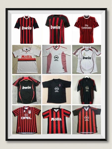 short leeve 90 91 retro shirts home 96 97 gullit jersey 01 02 03 maldini van basten football ronaldo kaka inzaghi 06 07 ac milan 2009, Black;yellow
short leeve 90 91 retro shirts home 96 97 gullit jersey 01 02 03 maldini van basten football ronaldo kaka inzaghi 06 07 ac milan 2009, Black;yellow