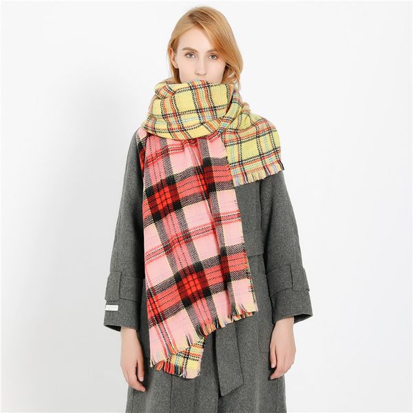 2020 autumn and winter new fashion color plaid pattern warm imitation cashmere scarf shawl, Blue;gray
2020 autumn and winter new fashion color plaid pattern warm imitation cashmere scarf shawl, Blue;gray