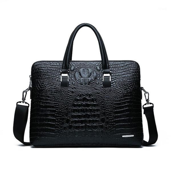 new leather business men's briefcase alligator male fashion shoulder bag men messenger bag boy casual tote computer1
new leather business men's briefcase alligator male fashion shoulder bag men messenger bag boy casual tote computer1