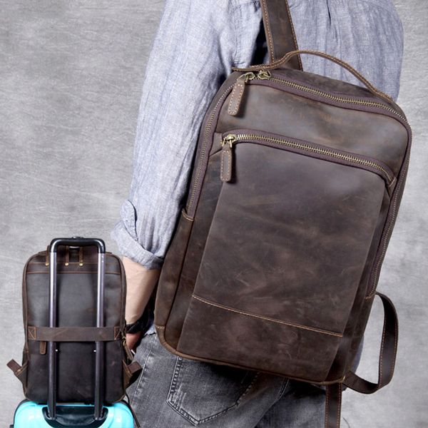 vintage maheu of genuine leather men bagapck 16 inch portable bagpack travel with belt in luggage school bag
vintage maheu of genuine leather men bagapck 16 inch portable bagpack travel with belt in luggage school bag