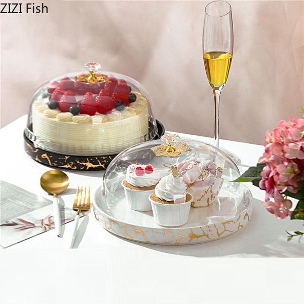 european style marbled ceramic plate art exquisite home dessert display plate dim sum cake with lid glass cover round home decor
european style marbled ceramic plate art exquisite home dessert display plate dim sum cake with lid glass cover round home decor