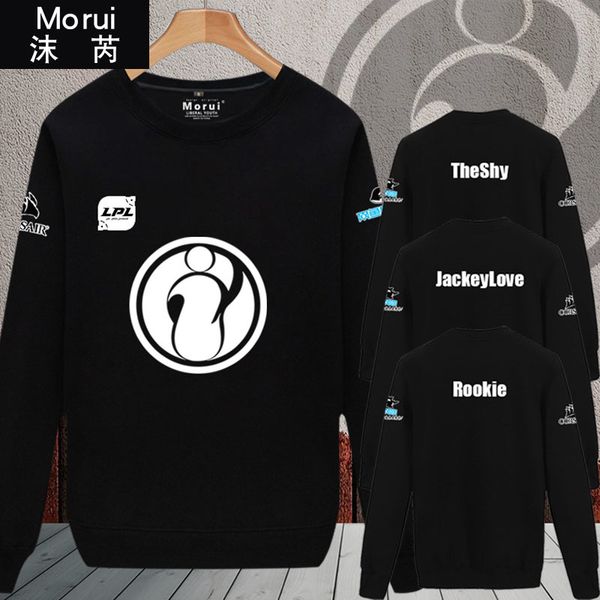 ig team uniform s9 finals round neck sweater men and women rookie same clothing long sleeve thin game