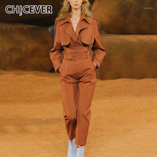 chicever two piece sets for female lapel collar long sleeve coat pocket high waist with sashes pants women's suit 2019 new1, White
chicever two piece sets for female lapel collar long sleeve coat pocket high waist with sashes pants women's suit 2019 new1, White