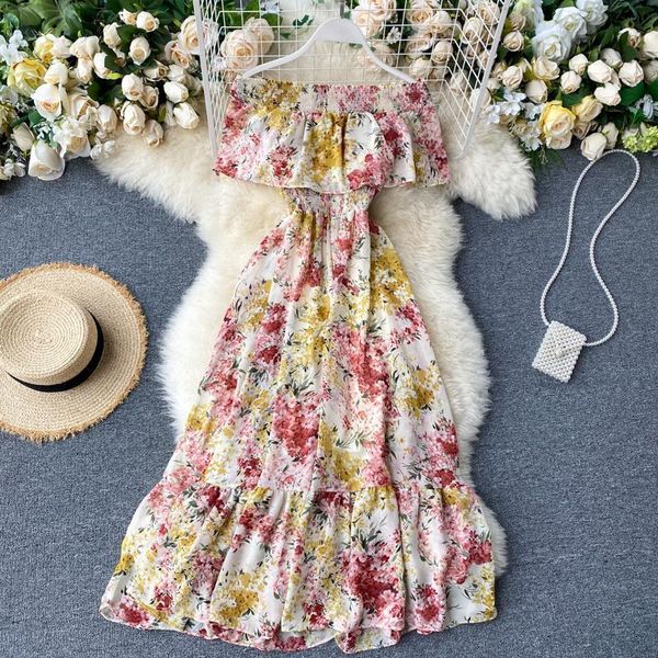 boho vintage off shoulder slim ruffles floral print midi long dress chiffon summer party women elegant beach holiday tunic dress, Black;gray
boho vintage off shoulder slim ruffles floral print midi long dress chiffon summer party women elegant beach holiday tunic dress, Black;gray