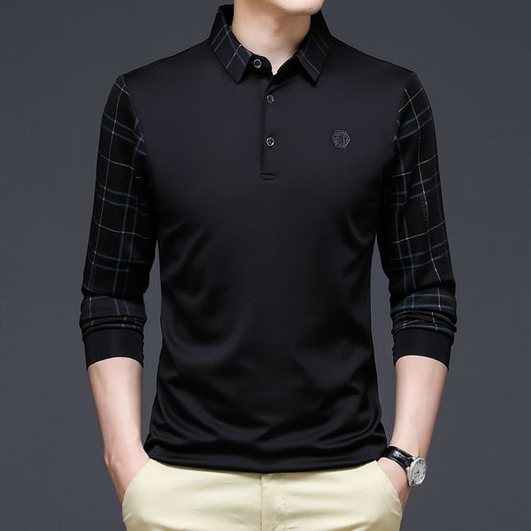 new fashion men's casual shirts solid polo shirt men korean fashion clothing long sleeve casual fit slim man polo shirt button collar, White;black
new fashion men's casual shirts solid polo shirt men korean fashion clothing long sleeve casual fit slim man polo shirt button collar, White;black