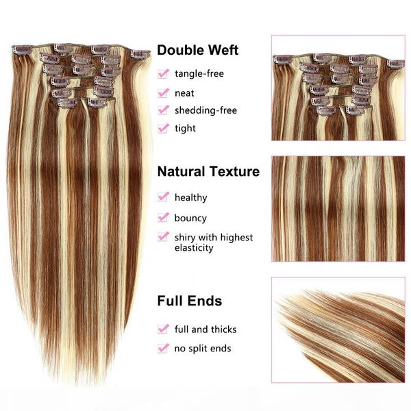 indian raw vrigin human hair extensions clip in hair extensions 6 613 piano color 14-24inch 70g 100g wholesale two tones color, Black;brown
indian raw vrigin human hair extensions clip in hair extensions 6 613 piano color 14-24inch 70g 100g wholesale two tones color, Black;brown