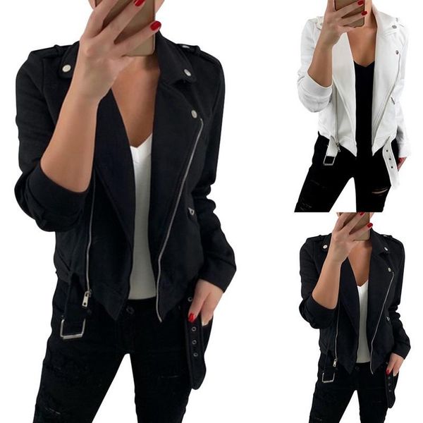 spring autumn short polyester soft thin jacket women fashion zipper motorcycle long sleeve ladies basic street coats kg-63, Black;brown
spring autumn short polyester soft thin jacket women fashion zipper motorcycle long sleeve ladies basic street coats kg-63, Black;brown