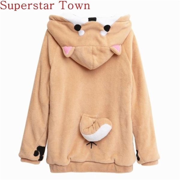harajuku japanese kawaii hoodies women sweatshirts with ears cute doge muco winter plush lovely muco anime hooded hoodies 201208, Black
harajuku japanese kawaii hoodies women sweatshirts with ears cute doge muco winter plush lovely muco anime hooded hoodies 201208, Black