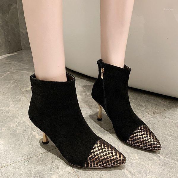 boots rimocy fashion patchwork stiletto high heels woman pointed toe winter ankle women short mix color warm booties1, Black
boots rimocy fashion patchwork stiletto high heels woman pointed toe winter ankle women short mix color warm booties1, Black