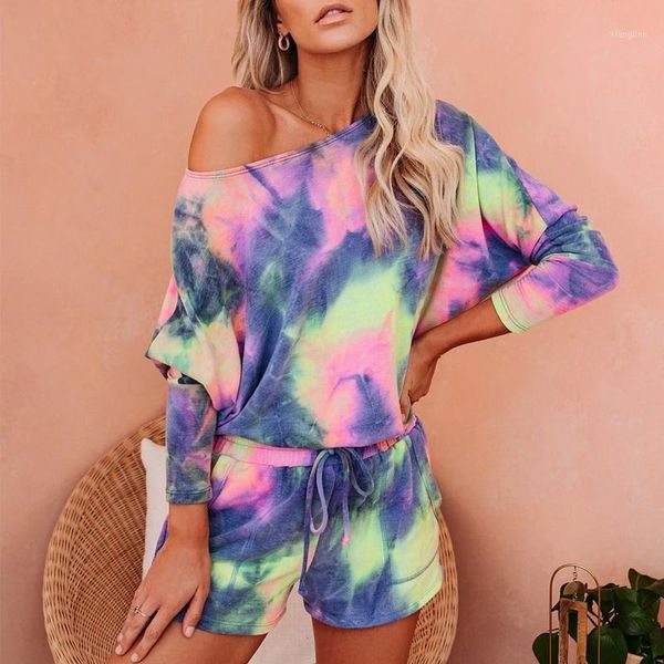 2 piece sets women tie dye print homewear casual tshirt biker shorts sports tracksuits sleepwear pajamas lounge wear1, Black;red
2 piece sets women tie dye print homewear casual tshirt biker shorts sports tracksuits sleepwear pajamas lounge wear1, Black;red