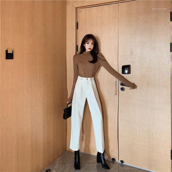 women high waist thinck corduroy pants straight pleated ankle length loose cusaul pants solid mujer winter match short boots1, Black;white
women high waist thinck corduroy pants straight pleated ankle length loose cusaul pants solid mujer winter match short boots1, Black;white