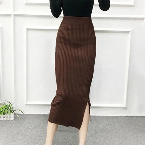 hipping autumn winter women bodycon skirt ladies stretchable split skirt mid calf slim pencil skirts female knit1, Black
hipping autumn winter women bodycon skirt ladies stretchable split skirt mid calf slim pencil skirts female knit1, Black