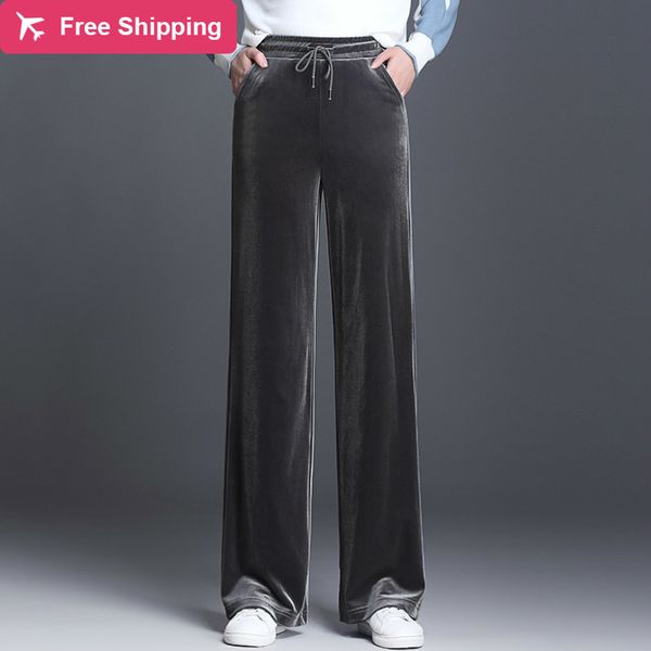 autumn streetwear 2020 right-waist upper-waisted capris for larger women's pants, Black;white
autumn streetwear 2020 right-waist upper-waisted capris for larger women's pants, Black;white
