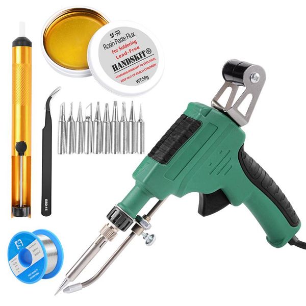 hand & power tool accessories eu 220v 60w hand-held internal heating soldering iron gun automatically send tin with switch welding repair
hand & power tool accessories eu 220v 60w hand-held internal heating soldering iron gun automatically send tin with switch welding repair