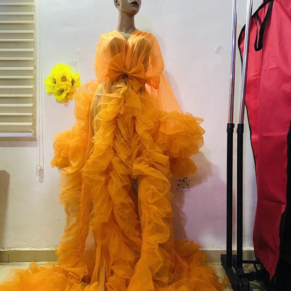 orange illusion tiered ruffles tulle p shoot robes women puffy kimono pregnant party sleepwear bathrobe nightgown robe, White
orange illusion tiered ruffles tulle p shoot robes women puffy kimono pregnant party sleepwear bathrobe nightgown robe, White