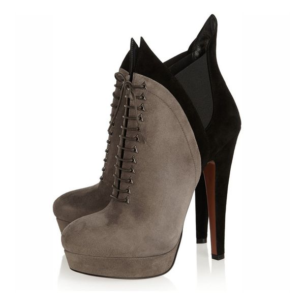 suede female leather boot fashion simple thin heels lace up to mixed-toed pink round toe shoes work tl-a0222 platform boots wt03, Black
suede female leather boot fashion simple thin heels lace up to mixed-toed pink round toe shoes work tl-a0222 platform boots wt03, Black