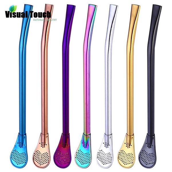 spoons visual touch 1pc drinking straw stainless steel yerba mate gourd bombilla filter reusable tool bar random color
spoons visual touch 1pc drinking straw stainless steel yerba mate gourd bombilla filter reusable tool bar random color