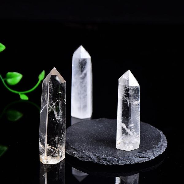 natural crystal clear quartz transparency quartz point healing stone hexagonal prisms 50-80mm obelisk wand stone home d qylwfx, Black
natural crystal clear quartz transparency quartz point healing stone hexagonal prisms 50-80mm obelisk wand stone home d qylwfx, Black