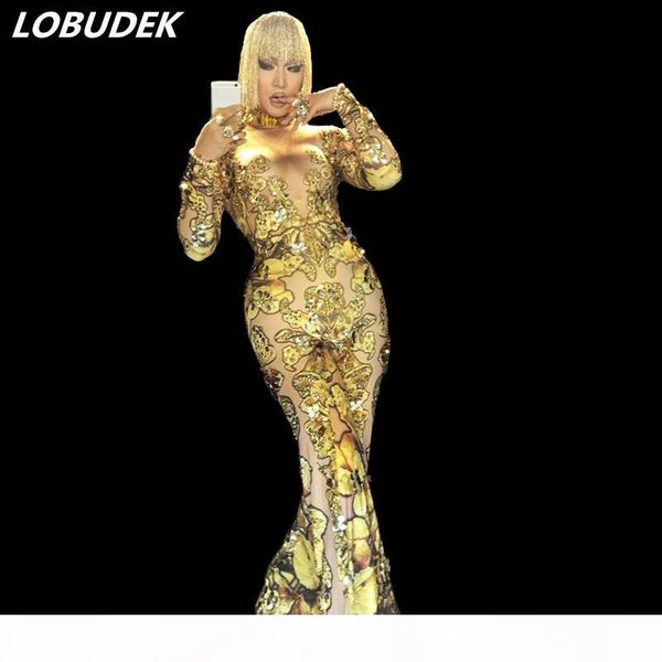golden yellow shining crystals jumpsuit sparkly diamond rompers female singer prom stage costumes celebration party costume performance, Black;white
golden yellow shining crystals jumpsuit sparkly diamond rompers female singer prom stage costumes celebration party costume performance, Black;white