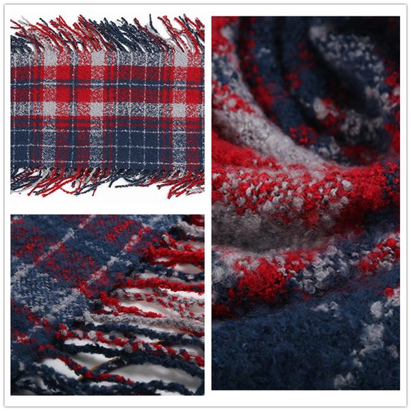 new women plaid scarves women designer cashmere scarf shawls and wraps long foulard head scarves wholesale, Blue;gray
new women plaid scarves women designer cashmere scarf shawls and wraps long foulard head scarves wholesale, Blue;gray