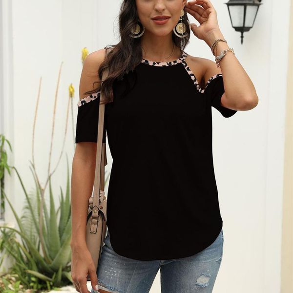 women's t-shirt women leopard print off shoulder mujer camisetas o-neck loose casual short sleeve tees mode femme 2021 harajuku, White
women's t-shirt women leopard print off shoulder mujer camisetas o-neck loose casual short sleeve tees mode femme 2021 harajuku, White