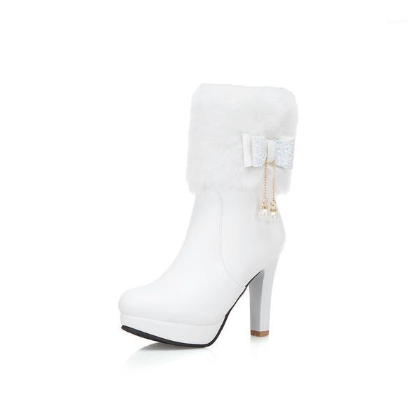 boots fashion high heels fur women plush warm platform shoes pearl butterfly-knot lady wedding party high-heeled shoes1, Black
boots fashion high heels fur women plush warm platform shoes pearl butterfly-knot lady wedding party high-heeled shoes1, Black