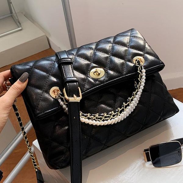 cross body lattice square pearl tote bag 2021 fashion pu leather women's designer handbag chain shoulder messenger
cross body lattice square pearl tote bag 2021 fashion pu leather women's designer handbag chain shoulder messenger