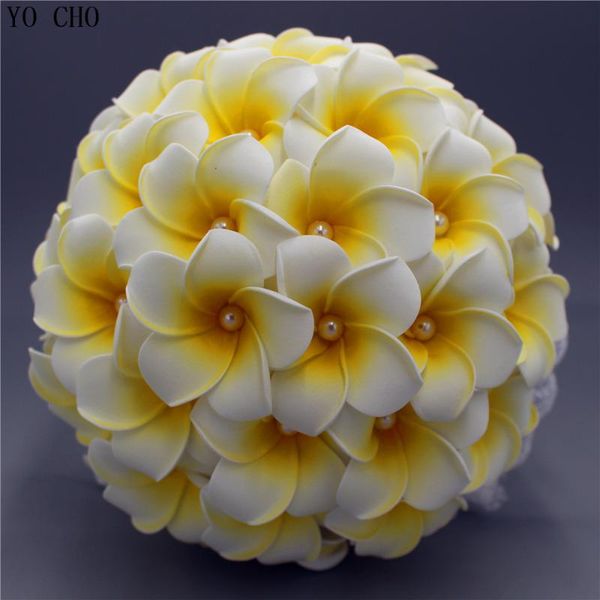 yellow artificial wedding bouquet flower bridal bouquet christmas holding flower for brides wedding decoration