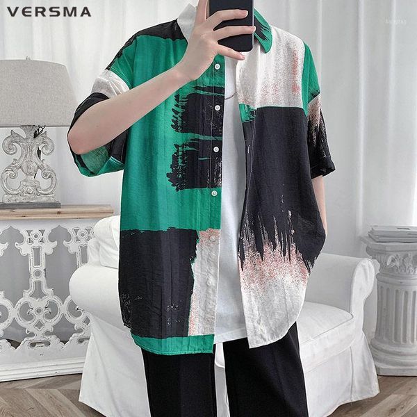 versma korean clothes summer blouses harajuku shirt men women casual oversize hawaiian beach vintage shirt camisas para hombre1, White;black
versma korean clothes summer blouses harajuku shirt men women casual oversize hawaiian beach vintage shirt camisas para hombre1, White;black