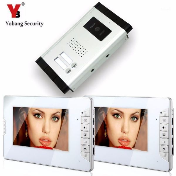 yobang security 2 units buttons 7" screen video door phone intercom video door entry system ir outdoor camera for private home1
yobang security 2 units buttons 7" screen video door phone intercom video door entry system ir outdoor camera for private home1
