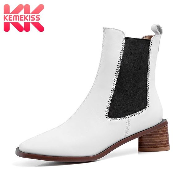 boots kemekiss woman ankle genuine leather mixed color low heel winter shoes fashion simple ladies footwear size 34-40, Black
boots kemekiss woman ankle genuine leather mixed color low heel winter shoes fashion simple ladies footwear size 34-40, Black