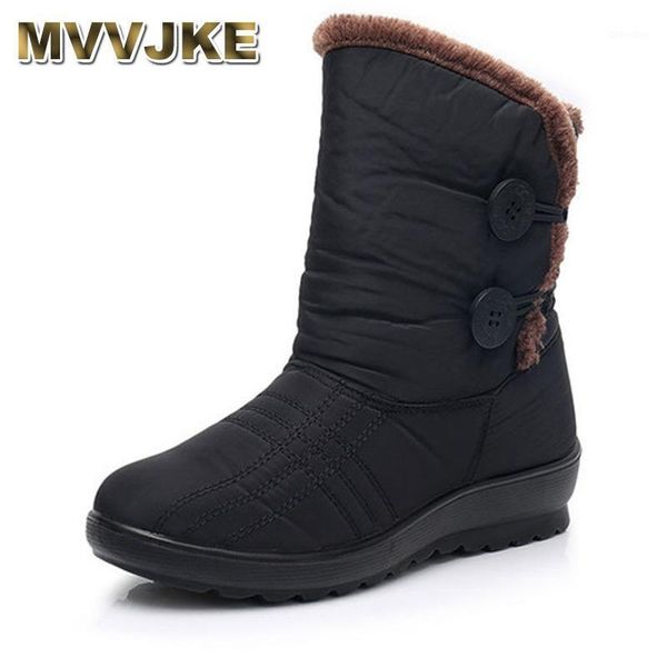 boots mvvjke snow 2021 brand women winter button lady shoes antiskid waterproof flexible fashion casual e0021, Black
boots mvvjke snow 2021 brand women winter button lady shoes antiskid waterproof flexible fashion casual e0021, Black