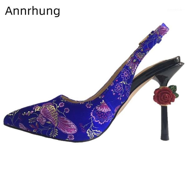 dress shoes embroidery flower satin party woman pointy toes back strap slingback rose decor high heel pumps women1, Black
dress shoes embroidery flower satin party woman pointy toes back strap slingback rose decor high heel pumps women1, Black