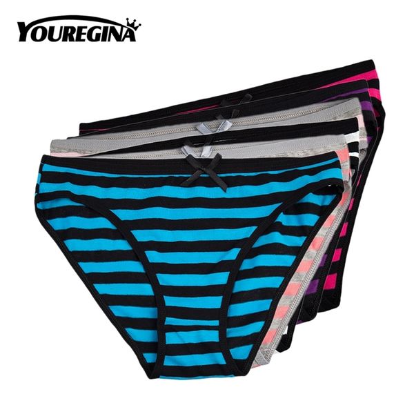 youregina women's bowknot simple striped panties underwear cotton briefs female ladies soft comfortable 6pcs/lot l xl xxl 201112, Black;pink
youregina women's bowknot simple striped panties underwear cotton briefs female ladies soft comfortable 6pcs/lot l xl xxl 201112, Black;pink