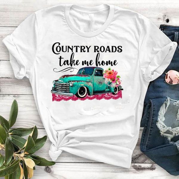 women lady t shirt fashion country road printed tshirt ladies short sleeve tee shirt women female clothes graphic t-shirt, White
women lady t shirt fashion country road printed tshirt ladies short sleeve tee shirt women female clothes graphic t-shirt, White