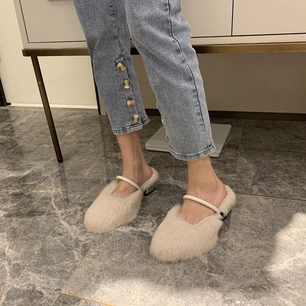 high-heeled shoes lady cover toe low woman's slippers slides fur flip flops fashion heels soft square 2020 plush luxury fabric y1120, Black
high-heeled shoes lady cover toe low woman's slippers slides fur flip flops fashion heels soft square 2020 plush luxury fabric y1120, Black
