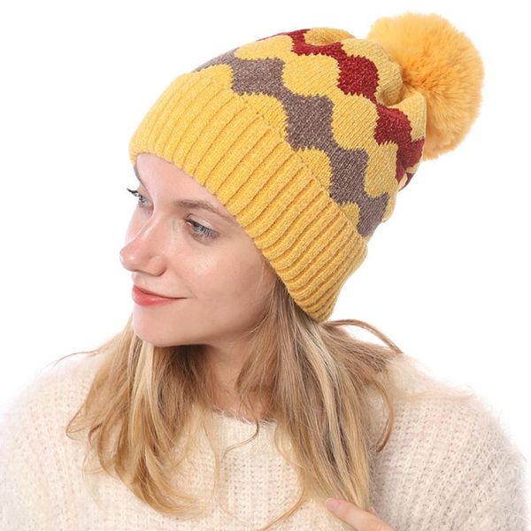 2020 new women winter mink cashmere hat wave stripe beanies ladies plus velvet pompom lovely soft warm wool brimless knitted cap, Blue;gray
2020 new women winter mink cashmere hat wave stripe beanies ladies plus velvet pompom lovely soft warm wool brimless knitted cap, Blue;gray