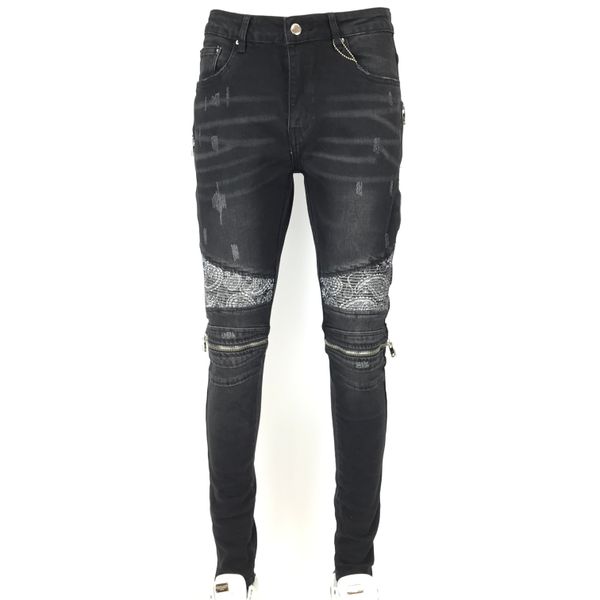 new style men's and women's jeans slim locomotive denim fashion trendy hip-hop men's jeans am18, Blue
new style men's and women's jeans slim locomotive denim fashion trendy hip-hop men's jeans am18, Blue