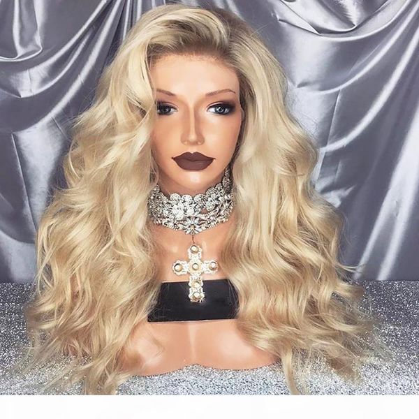 selling 180% density glueless blonde long wavy wigs with baby hair synthetic ombre blonde lace front wigs for women heat resistant, Black
selling 180% density glueless blonde long wavy wigs with baby hair synthetic ombre blonde lace front wigs for women heat resistant, Black