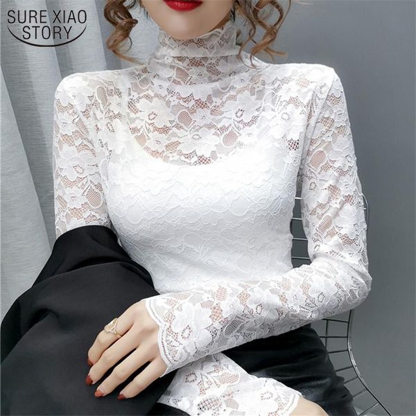 women's blouses & shirts 2021 long sleeve slim lace female autumn fashion korean style woman's hollow out 5 colors 10812, White
women's blouses & shirts 2021 long sleeve slim lace female autumn fashion korean style woman's hollow out 5 colors 10812, White