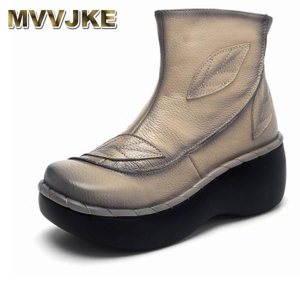 boots mvvjke genuine leather women 2021 spring autumn fashion sewing 6cm thick sole with platform ankle shoes, Black
boots mvvjke genuine leather women 2021 spring autumn fashion sewing 6cm thick sole with platform ankle shoes, Black
