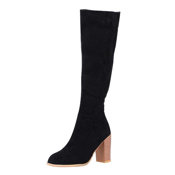 2021 new autumn women fashion platform boots mid-calf boots slip on solid high heels ladies casual warm shoes, Black
2021 new autumn women fashion platform boots mid-calf boots slip on solid high heels ladies casual warm shoes, Black
