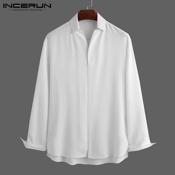 2021 fashion men dress shirt long sleeve v neck casual brand shirts men solid chic streetwear korean style blouse s-5xl incerun, White;black
2021 fashion men dress shirt long sleeve v neck casual brand shirts men solid chic streetwear korean style blouse s-5xl incerun, White;black