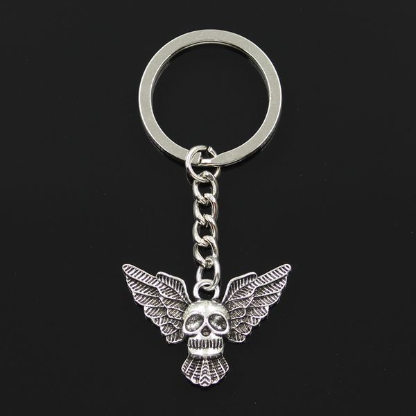 fashion 30mm key ring metal key chain keychain jewelry antique silver color plated fly skull bat 34x25mm pendant
fashion 30mm key ring metal key chain keychain jewelry antique silver color plated fly skull bat 34x25mm pendant