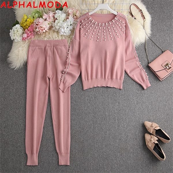alphalmoda 2021 spring new heavy work beaded sweater trousers leggings women luxury 2pcs suit xmas new year festive party set c0122, Gray
alphalmoda 2021 spring new heavy work beaded sweater trousers leggings women luxury 2pcs suit xmas new year festive party set c0122, Gray