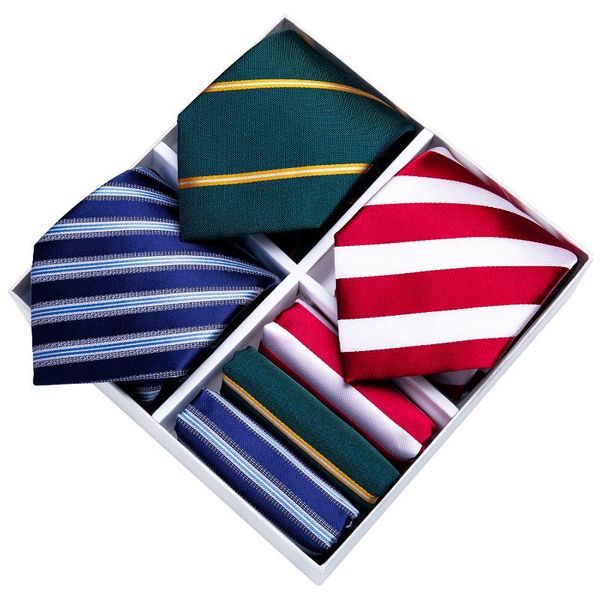 bow ties necktie set 3 pack men striped red blue green tie gift box 8cm business wedding jacquard woven silk handkerchief dibangu, Black;gray
bow ties necktie set 3 pack men striped red blue green tie gift box 8cm business wedding jacquard woven silk handkerchief dibangu, Black;gray